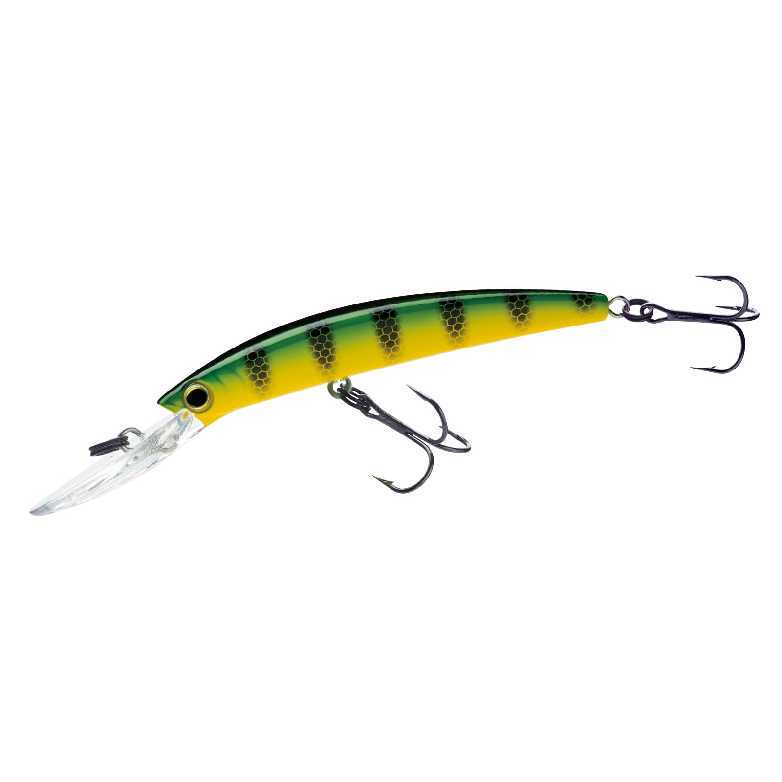 Duel Yo Zuri Crystal Minnow Deep Diver Walleye ' F Mm 3 Floating Lure Green perch 4 3/8 Inch