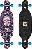 Centrano Unisex – Erwachsene Hydroponic Longboard, Orange/Yellow, 31.5