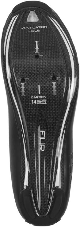 FLR Men's Bicycle Bindings Shoes, Black, 45