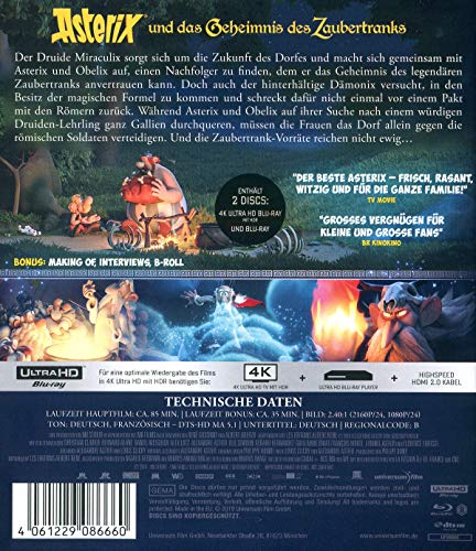 Asterix und das Geheimnis des Zaubertranks – 4K Blu-ray (UHD + Blu-ray Disc)