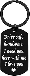 Chaveiro Drive Safe para Boyfriend Drive Safe Bonito Aniversário Dia dos Namorados Presentes para ele Namorado Marido Presentes