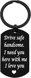 Drive Safe Handsome Keychain Funny Gifts For Men Gifts for Him Key Ring Chain For Boyfriend Gifts From Girlfriend Husband Son Fathers Day Gift Valentines Day Gift Christmas Gifts Dad Gifts