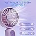 Mini Portable Fan 3 Pack, Cute Handheld Battery Operated Lightweight Small Personal Fan with 3 Speeds and USB Rechargeable Eyelash Fans for Stylish Girl Kids Women Men Office Outdoor Travel Camping