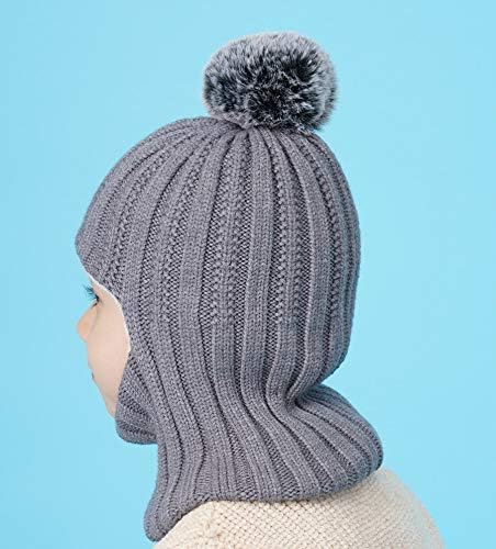 Baby Girls Boys Winter Hat Scarf Earflap Hood Scarves Toddler Kids - Image 3