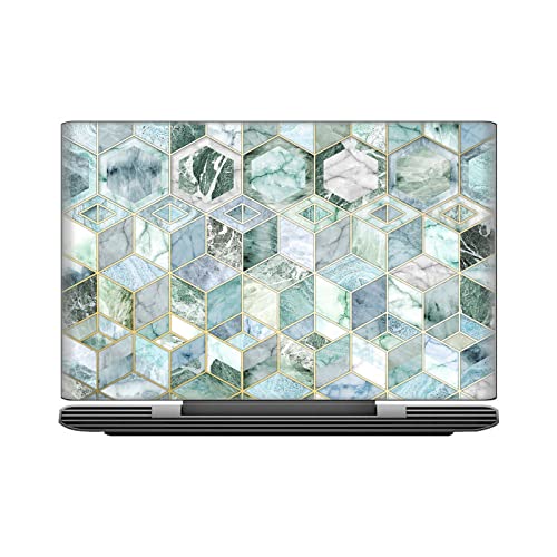 Autocollant vinyle Mi Notebook 14 texture marbre de jade haute définition - 2