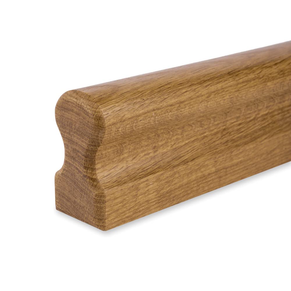 Handlauf Eiche lackiert - 45x80mm - Omega (180 cm)