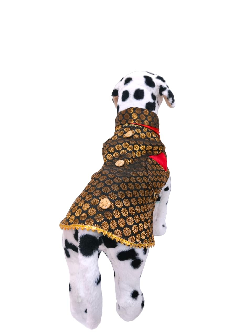Dog Sherwani Ethnic wear Diwali wear for Dogs Dog Dress, Dog Sherwani or Dog Wedding Dress, Pet Outfit for Dogs, Dog Clothes, Elegant Dog Costume, Dog Dress for Male Dogs (Golden Black Sherwani) (20) (B0CDQGNTVQ) Amazon Price History, Amazon Price Tracker