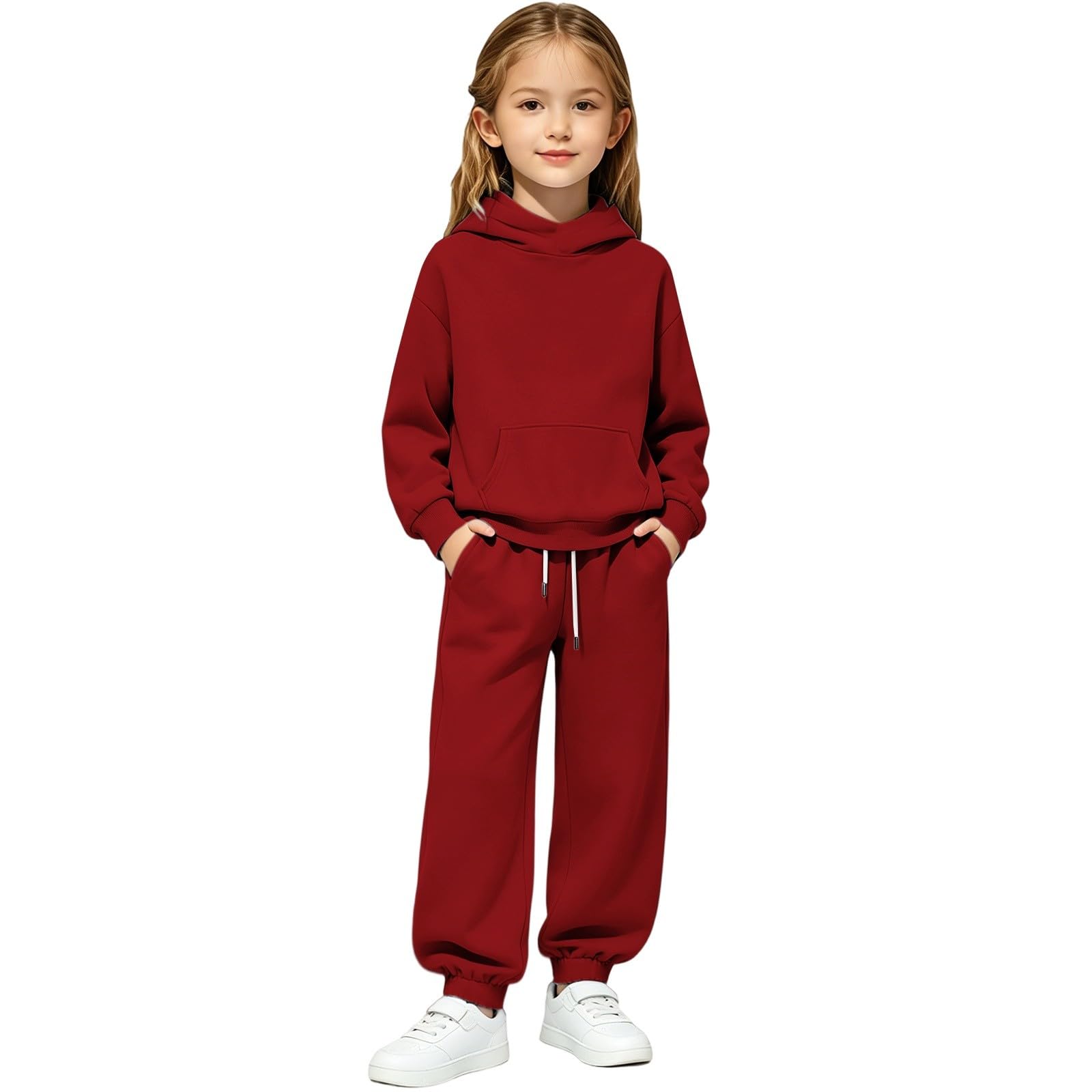 Conjunto deportivo con capucha para niños, 2 piezas, estilo casual