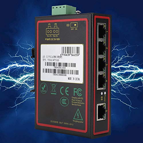 Schakelaars, 5-poorts gigabit 5-poorts gigabit-computeraccessoires met laag verlies Sterke prestaties voor industriële… - Afbeelding 4