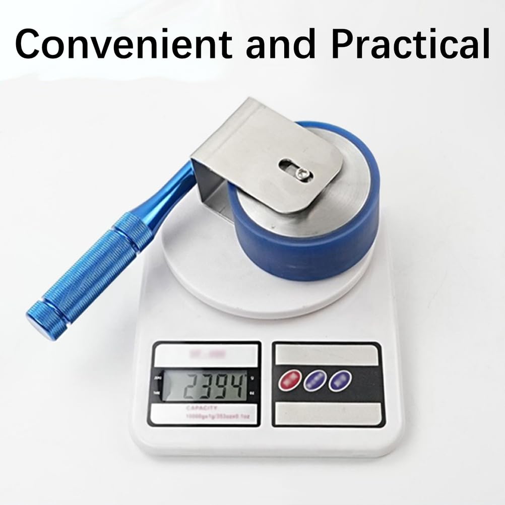Wytrzymały Wałek do Łączenia Taśm, Standardowy Wałek do Ręcznego Testowania Kleju z Kółkiem z Gumy Poliuretanowej O Średnicy 95mm i Uchwytem ze Stali Nierdzewnej