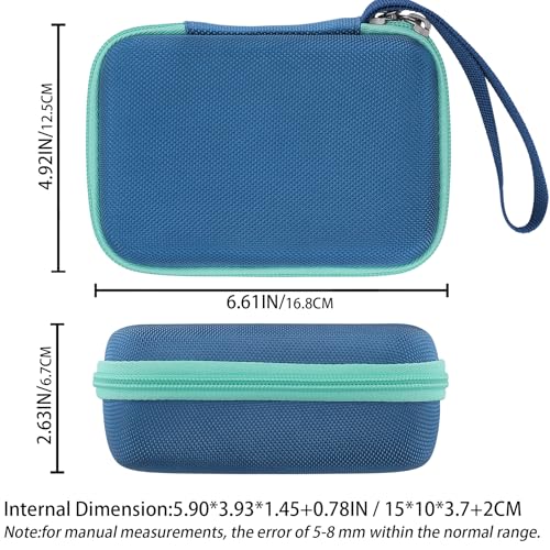 Image of khanka Hard Case for Kodak Smile+ /Kodak Smile Plus Camera,Blue | EVA Hard Shell, Mesh Pocket Accessory Storage, Travel-Ready Portable Storage, Easy Carry Handle, Protective Case Only