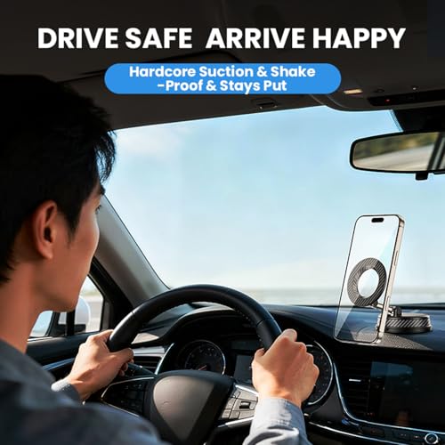 Image of 360 Adjustable Magnetic Phone Holder for ,iPhone 17 Pro Max, 16, 15, 14, 13, 12, Air Plus & More | Ideal for Cars, Kitchens, Bedrooms, Gyms & Other Locations | Secure, Versatile & Convenient
