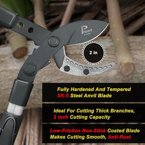 Tijeras poda para árboles con mango telescópico 26-40 pulg miniatura 5