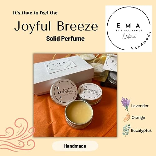 EMA Solid Perfume | Joyful Breeze | Scents of Lavender, Orange and Eucalyptus | Handmade in Canada - Image 3