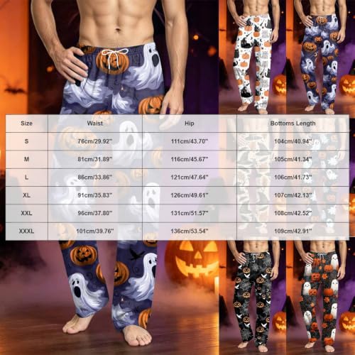 Mens Halloween Pajama Pants Holiday Adult Pjs - image 4