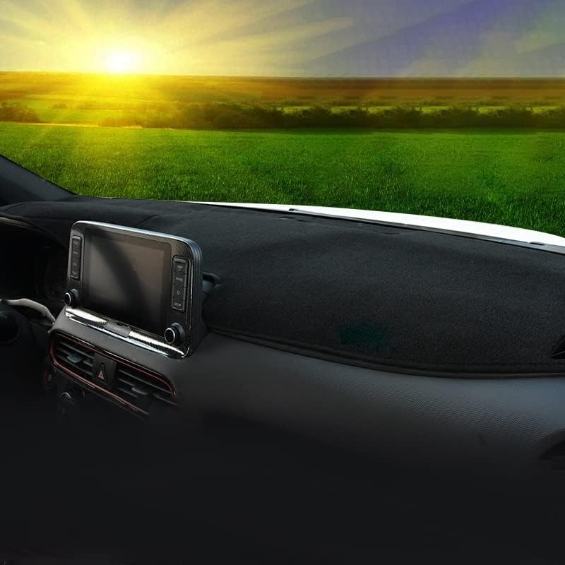 Housse De Tableau De Bord Pour Hyundai KONA 2017-2023 - Antidérapante, Anti-Reflet, Couleur Rouge