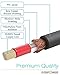 FosPower Subwoofer Cable (10 FT) RCA to RCA Audio Stereo Cable, Male to Male - Dual Shielded Cord | 24K Gold Plated Connector | Corrosion Resistant | Clean Sounding Signal
