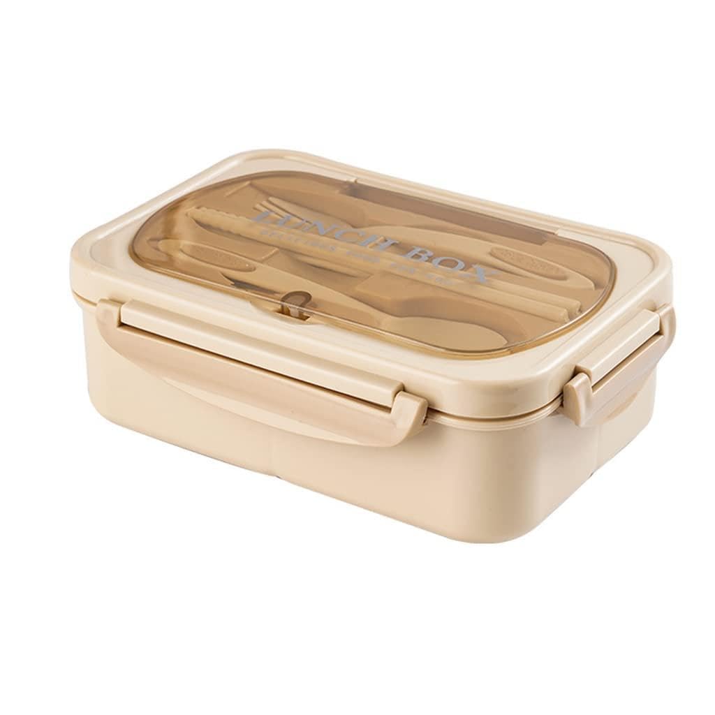 MALSSE Stainless Steel/PP Lunch Box Insulated Food Boxes for Students Dormitory Work Microwave Oven 2/3 Compartment Boxes Box Adult Lunch for Adults for Kids Insulated Stainless Steel
