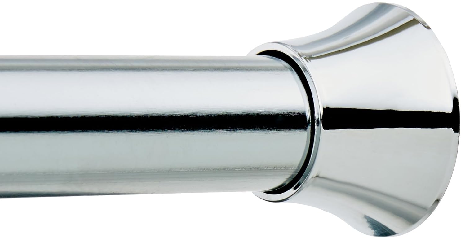 AmazonBasics Shower Adjustable Length Curtain Tension Rod 5490