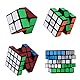 ROXENDA Zauberwürfel Set, Speed Cube Set mit 2x2 3x3 4x4 5x5 Zauberwürfel mit Geschenkbox, Geheimes Tutorial für Speed Cube (Sticker Cube)