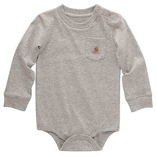 Carhartt Unisex Baby Long-sleeve Pocket Bodysuit Bodysuit