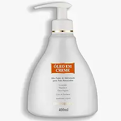 Mahogany Óleo em Creme Desodorante Corporal, Hidratante para Peles Ressecadas com Ceramidas e Vitamina E, 400ml