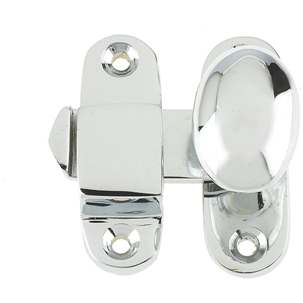 Loops Polished Chrome 51Mm Showcase Catch By Frelan Hardware - Cupboard Door Catch