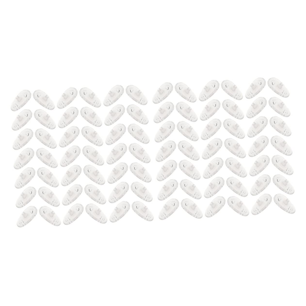 500pares Almohadillas De Silicona Para Gafas Reemplazo De Almohadillas Nasales Accesorios Prácticos Para Gafas Comodidad y Estabilidad Sin Deslizamientos