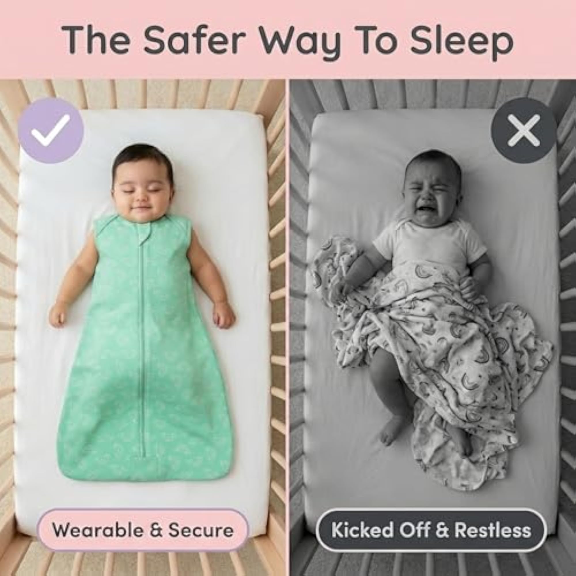 Cotton Sleeping Bag for Baby, Trendy Wearable Blanket