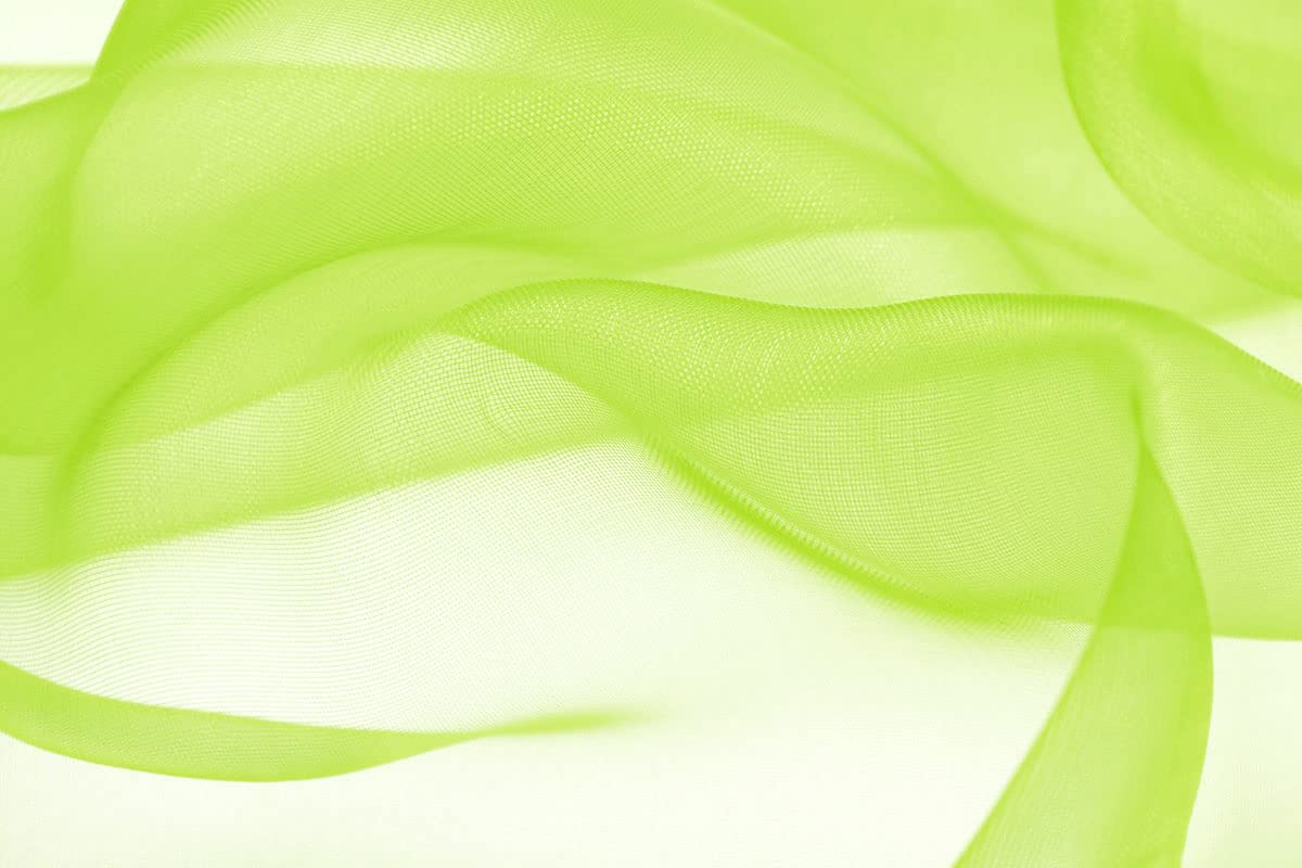 10M*70CM Organza Roll Fabric Wedding Party Decor Chair Bows Table Runner Sash Xmas - Lime Green