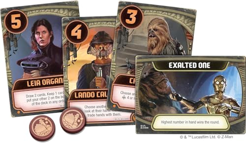 Image of Jabba's Palace A Love Letter Game - Rebel Bravery and Vile Deceit! Strategy Game for Kids and Adults Set in The Star Wars Universe, Ages 10+, 2-6 Players, 20 Minute Playtime, Made by Z-Man Games