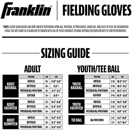 Franklin Sports Teeball Glove - Left and Right Handed Youth Fielding Glove - Neo-Grip - Synthetic Leather Baseball Glove - 9.0 Inch - Ready To Play Glove with Ball