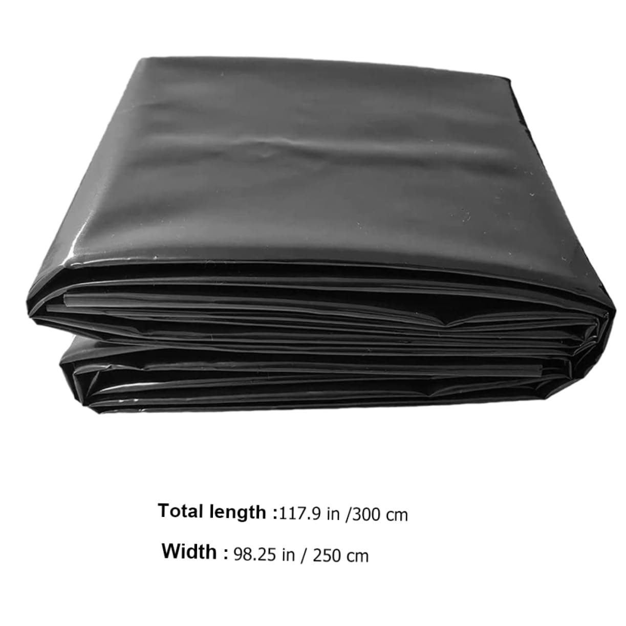 Sottostrato resistente in HDPE per laghetti da cortile, rivestimento morbido e flessibile resistente agli strappi, per pesci granchi e piante acquatiche, soluzione ideale per la protezione esterna