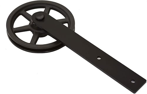 Miniatura 8 de Kit de herrajes para puerta corrediza de granero resistente de 20 pies (ajuste suave y silencioso, panel de puerta de 120 pulgadas (estilo de línea