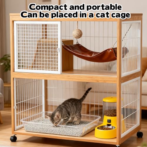 Rainmae juego 3 cajas de arena portátiles para gatos pequeños miniatura 4