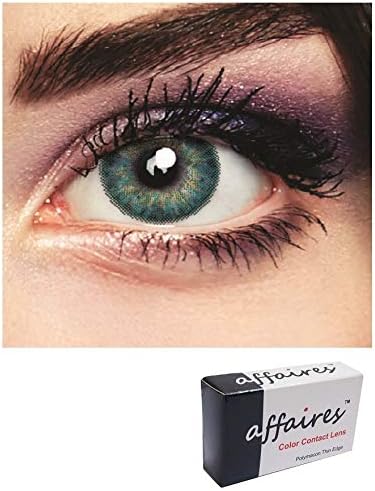 Affaires Quarterly (3 Monthly) Color Contact Lens Zero Power (Cool Turquoise)
