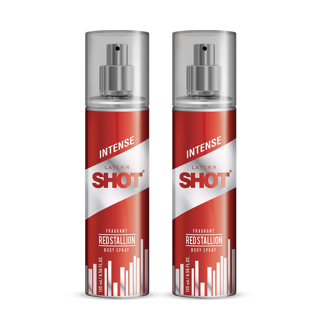 Layer'r Shot Red Stallion Fragrant Body Spray for Men | Long Lasting Fragrance (135ml) (Pack of 2)-image-27