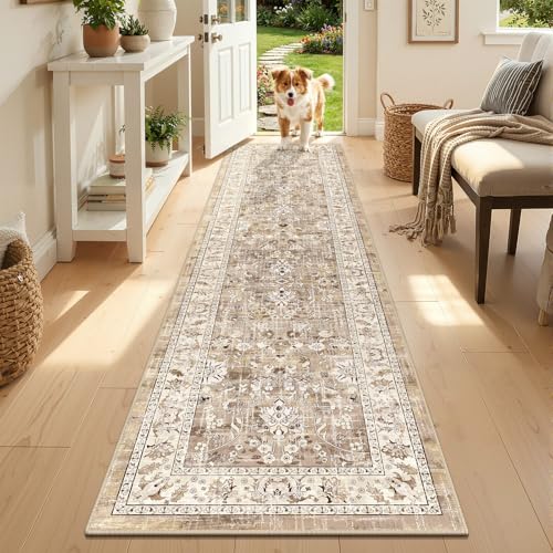 LOKHOM Washable Runner Rug with Non-Slip Backing