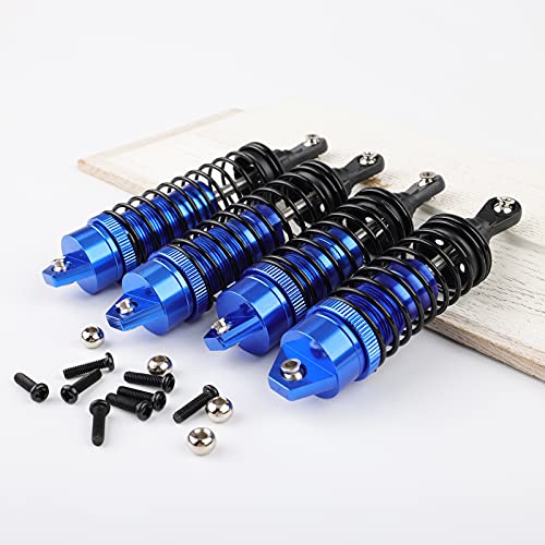 Pxyelec 4pcs Blue Aluminum Front Rear Shocks Absorber for 1/10 Traxxas Slash 4x4 4WD 2WD Rustler Stampede Upgrades Option Parts - Image 4