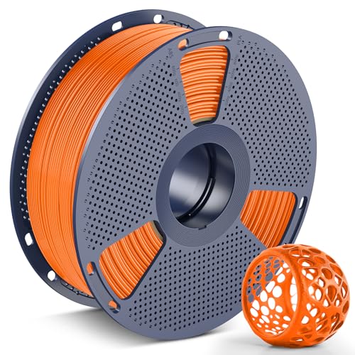 Image of SUNLU TPU 3D Printer Filament 1.75mm,Highly Elastic 90A TPU Filament,Flexible 3D Filament for Fast Printing,Dimensional Accuracy + /- 0.03mm,Suitable for Most FDM 3D Printers.1KG (Sunny Orange).