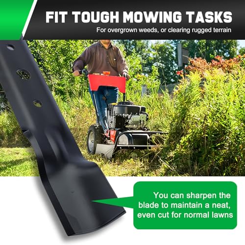 Image of Grasscool GX20250 Mower Blades Compatible with John D-eere L130 L120 Scotts L2048 L2548 48 inch Lawn Tractor Repalce GY20568