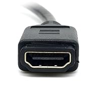 Vista 7 de CY HDMI 1.4 tipo E macho a tipo A hembra Cable de audio de vídeo 1.0 ft 4K 60hz de alta velocidad grado automotriz para auto HDTV H1 coche