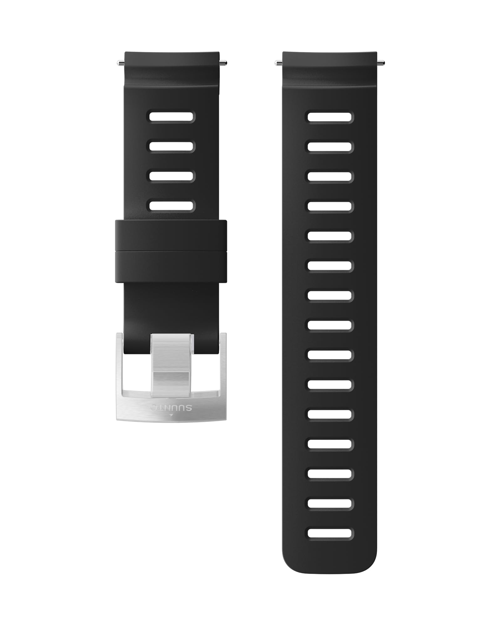 SUUNTO Dive 1 Silikonarmband 24 mm Black/steel Größe M