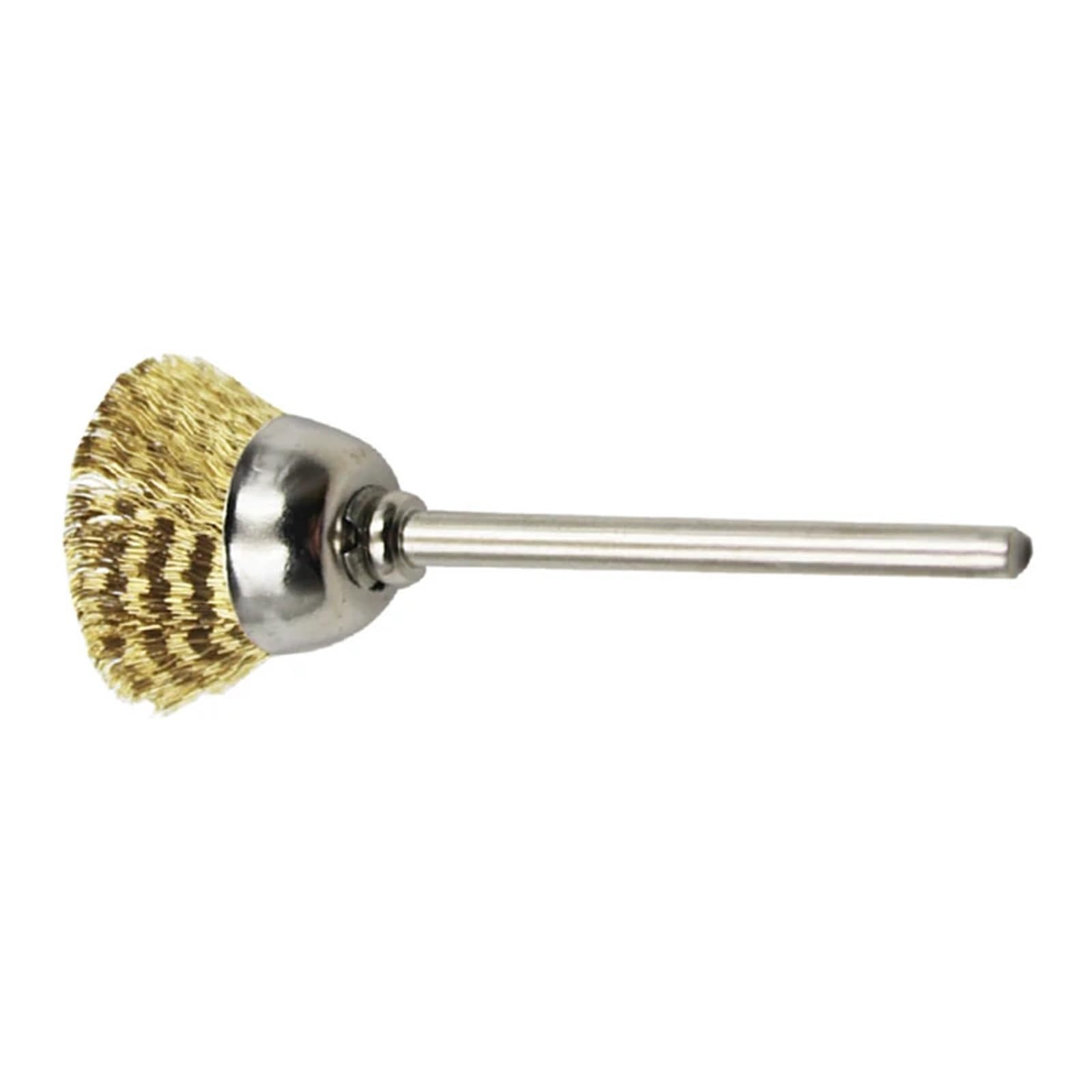 Confezione da 16 spazzole a tazza in filo di ottone adatte alla finitura degli accessori for utensili rotanti Adatto per lucidatura e levigatura