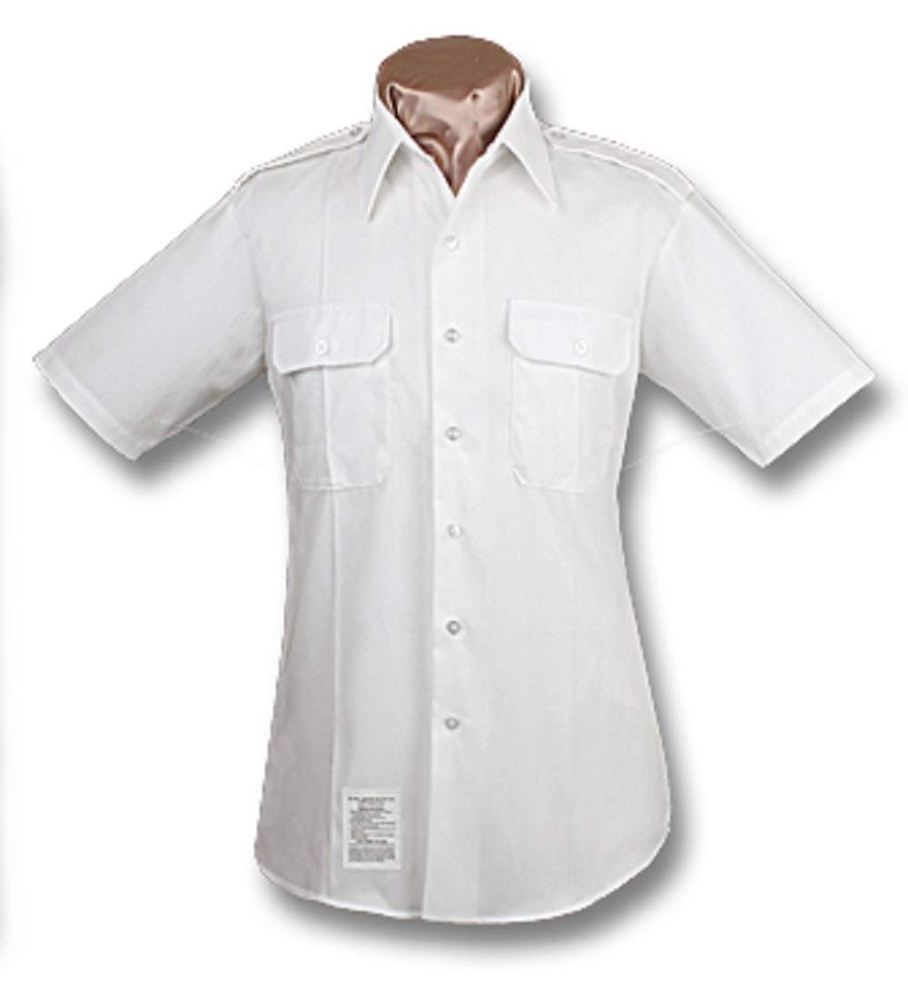 Male Army ASU White Short Sleeve Shirt 