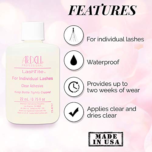 Ardell Lashtite Lash Adhesive Clear For Individual Lashes, 0.75 Oz #TOP2