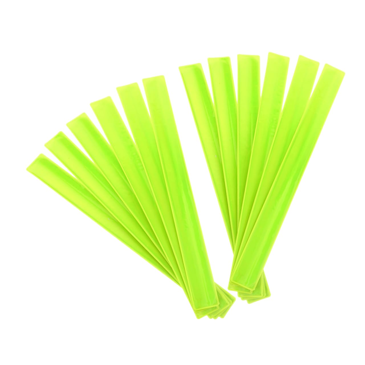 GOOHOCHY 12pcs Reflective Arm Bands Slap Bracelets for Night Running Cycling High Visibility Gear for Enhanced Safety Comfortable Lightweight Design for Outdoor Activities