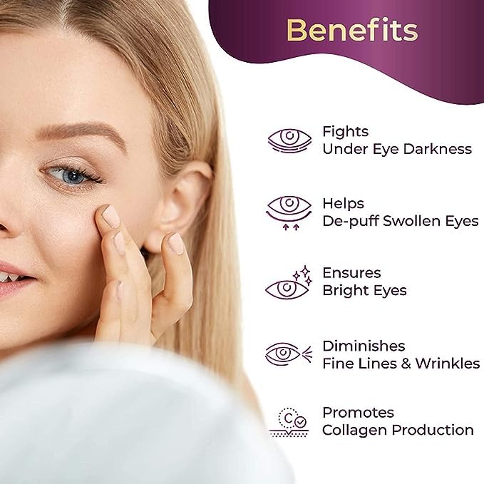 Miniatura 3 de Gel hidratante natural para debajo de los ojos para mujeres y hombres  Crema debajo de los ojos para ojos hinchados y eliminación de ojeras, arrugas