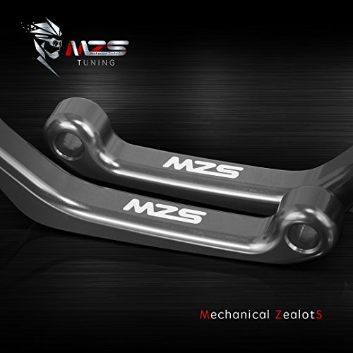 Mzs Gray Dirt Bike Brake Clutch Levers Pivot Adjustable Cnc Compatible With Crf250R 2007-2022 | Crf450R 2007-2020 | Crf250Rx 2019-2022 | Crf450Rx 2017-2020 #TOP1