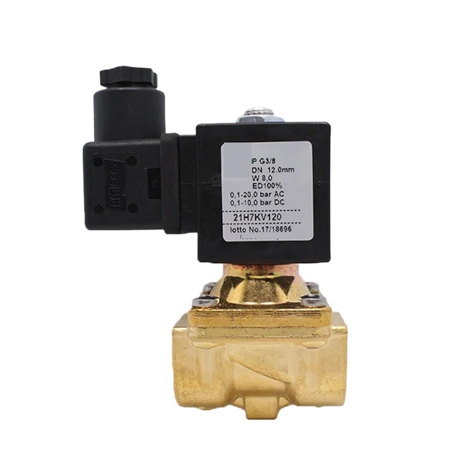 HYUJNAFZR 21H7KV120 21H8KV120 21H9KV180 DN15 1/2 DN20 Normally Closed 12V Solenoid Valve 220V 24V 110V DN20 24VAC(220VAC,21H7KV120(14W) DN10)